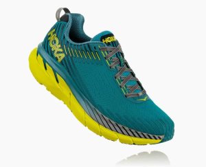 Hoka One One Men's Clifton 5 Running Shoes Green - AU JDXB